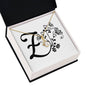 Botanical Monogram Z - 18K Yellow Gold Finish Alluring Beauty Necklace