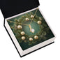 Christmas Background 104 - 18K Yellow Gold Finish Alluring Beauty Necklace