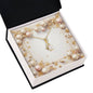 Christmas Background 022 - 18K Yellow Gold Finish Alluring Beauty Necklace