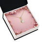 Christmas Background 005 - 18K Yellow Gold Finish Alluring Beauty Necklace