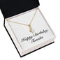 Happy Birthday Tanisha - 18K Yellow Gold Finish Alluring Beauty Necklace