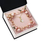 Christmas Background 038 - 18K Yellow Gold Finish Alluring Beauty Necklace