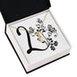 Botanical Monogram L - 18K Yellow Gold Finish Alluring Beauty Necklace