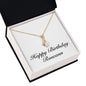 Happy Birthday Roseann - 18K Yellow Gold Finish Alluring Beauty Necklace