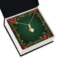 Christmas Background 067 - 18K Yellow Gold Finish Alluring Beauty Necklace