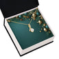 Christmas Background 003 - 18K Yellow Gold Finish Alluring Beauty Necklace