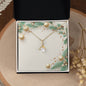 Christmas Background 063 - 18K Yellow Gold Finish Alluring Beauty Necklace