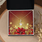 Christmas Background 097 - 18K Yellow Gold Finish Alluring Beauty Necklace