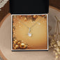 Christmas Background 053 - 18K Yellow Gold Finish Alluring Beauty Necklace