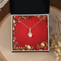 Christmas Background 047 - 18K Yellow Gold Finish Alluring Beauty Necklace
