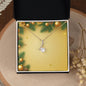 Christmas Background 009 - 18K Yellow Gold Finish Alluring Beauty Necklace