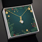 Christmas Background 045 - 18K Yellow Gold Finish Alluring Beauty Necklace