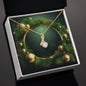 Christmas Background 101 - 18K Yellow Gold Finish Alluring Beauty Necklace