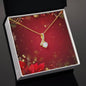 Christmas Background 099 - 18K Yellow Gold Finish Alluring Beauty Necklace