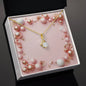 Christmas Background 060 - 18K Yellow Gold Finish Alluring Beauty Necklace
