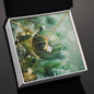 Christmas Background 130 - 18K Yellow Gold Finish Alluring Beauty Necklace