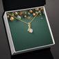 Christmas Background 037 - 18K Yellow Gold Finish Alluring Beauty Necklace