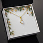Christmas Background 004 - 18K Yellow Gold Finish Alluring Beauty Necklace