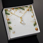 Christmas Background 048 - 18K Yellow Gold Finish Alluring Beauty Necklace