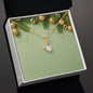 Christmas Background 028 - 18K Yellow Gold Finish Alluring Beauty Necklace