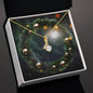 Christmas Background 110 - 18K Yellow Gold Finish Alluring Beauty Necklace