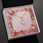 Christmas Background 002 - 18K Yellow Gold Finish Alluring Beauty Necklace