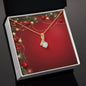 Christmas Background 046 - 18K Yellow Gold Finish Alluring Beauty Necklace