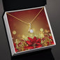 Christmas Background 097 - 18K Yellow Gold Finish Alluring Beauty Necklace