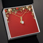 Christmas Background 013 - 18K Yellow Gold Finish Alluring Beauty Necklace