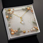 Christmas Background 039 - 18K Yellow Gold Finish Alluring Beauty Necklace