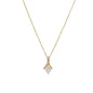 Happy Birthday Lenora - 18K Yellow Gold Finish Alluring Beauty Necklace