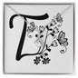 Botanical Monogram T - Alluring Beauty Necklace