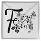Botanical Monogram F - Alluring Beauty Necklace