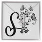 Botanical Monogram S - Alluring Beauty Necklace