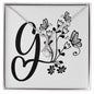 Botanical Monogram G - Alluring Beauty Necklace