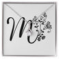 Botanical Monogram M - Alluring Beauty Necklace
