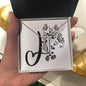 Botanical Monogram J - Alluring Beauty Necklace