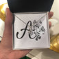 Botanical Monogram A - Alluring Beauty Necklace