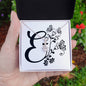 Botanical Monogram E - Alluring Beauty Necklace