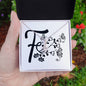 Botanical Monogram F - Alluring Beauty Necklace