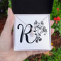 Botanical Monogram R - Alluring Beauty Necklace