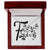 Botanical Monogram F - Alluring Beauty Necklace With Mahogany Style Luxury Box