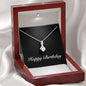 Happy Birthday v2 - Alluring Beauty Necklace With Mahogany Style Luxury Box