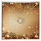 Christmas Background 058 - 18K Yellow Gold Finish Love Knot Necklace