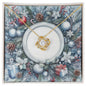 Christmas Background 088 - 18K Yellow Gold Finish Love Knot Necklace