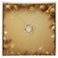 Christmas Background 031 - 18K Yellow Gold Finish Love Knot Necklace