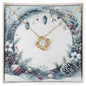 Christmas Background 090 - 18K Yellow Gold Finish Love Knot Necklace