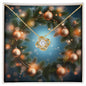 Christmas Background 107 - 18K Yellow Gold Finish Love Knot Necklace