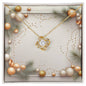 Christmas Background 039 - 18K Yellow Gold Finish Love Knot Necklace