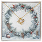 Christmas Background 082 - 18K Yellow Gold Finish Love Knot Necklace